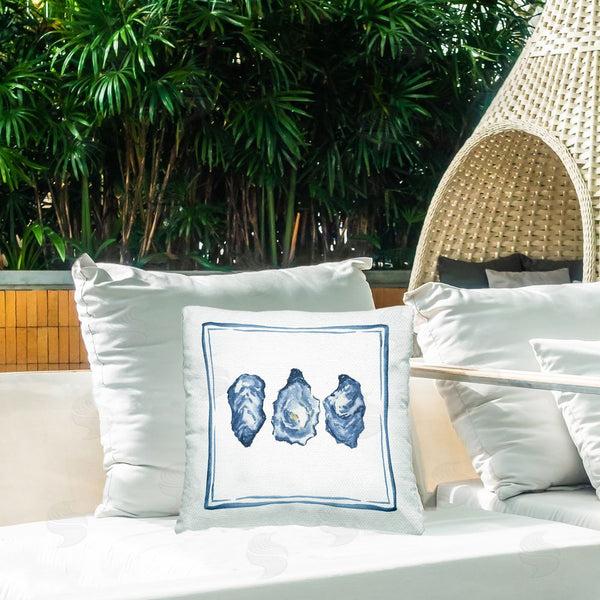 Stupell Industries Lucille Price | Oyster Shell Trio Printed Throw Pillow