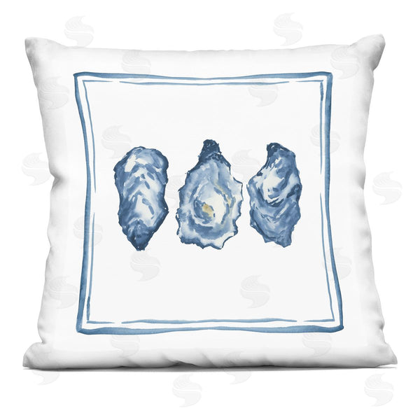 stupell industries Lucille Price | Oyster Shell Trio Printed Throw Pillow
