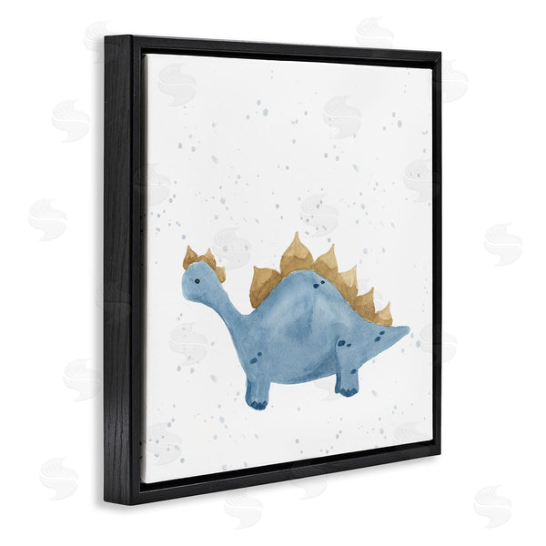 Stupell Industries Lucille Price | Pastel Blue Stegosaurus Dinosaur Wall Art