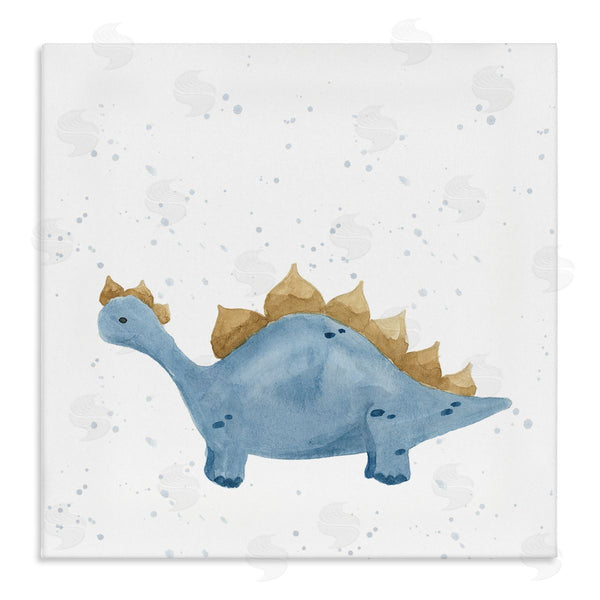 stupell industries Lucille Price | Pastel Blue Stegosaurus Dinosaur Wall Art
