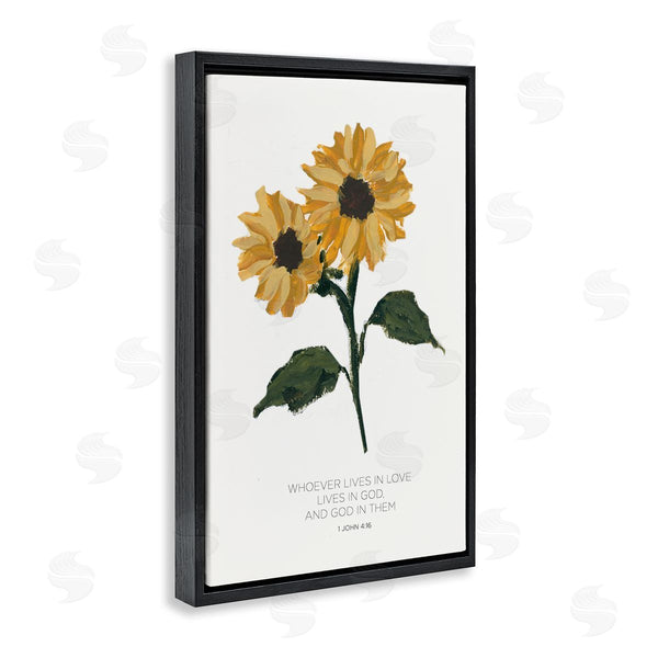 Stupell Industries Lucille Price | Proverb With Sunflowers
