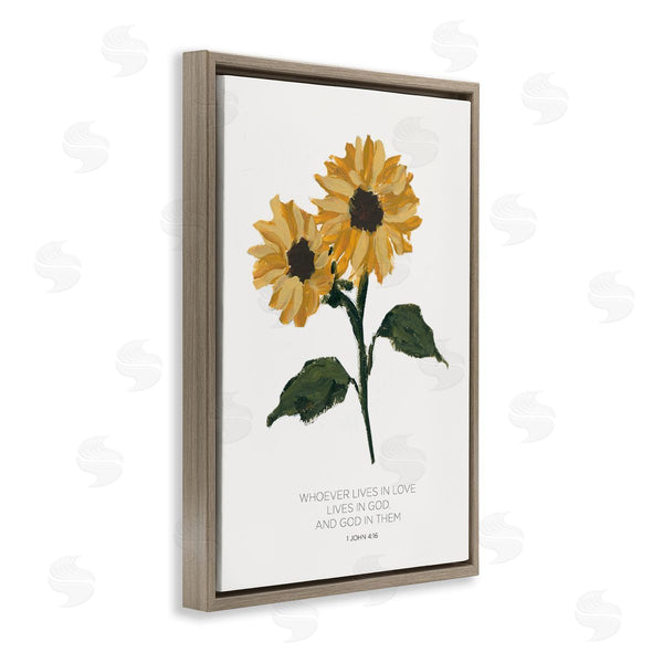 Stupell Industries Lucille Price | Proverb With Sunflowers