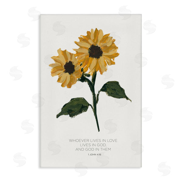 stupell industries Lucille Price | Proverb with Sunflowers