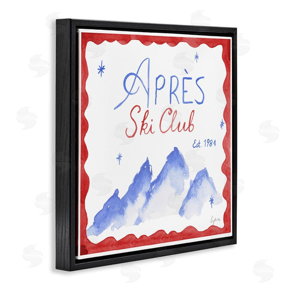 Stupell Industries Lucille Price | Red & Blue Apres Ski Club Wall Art