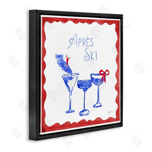 Stupell Industries Lucille Price | Red & Blue Ski Cocktails Wall Art