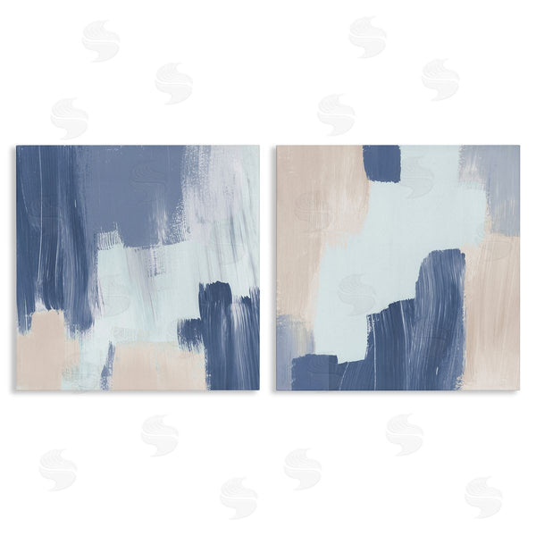 stupell industries Lucille Price | Restless Blue Brush Strokes Wall Art