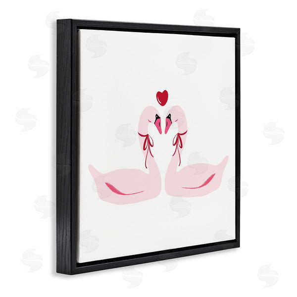 Stupell Industries Lucille Price | Romantic Love Swans