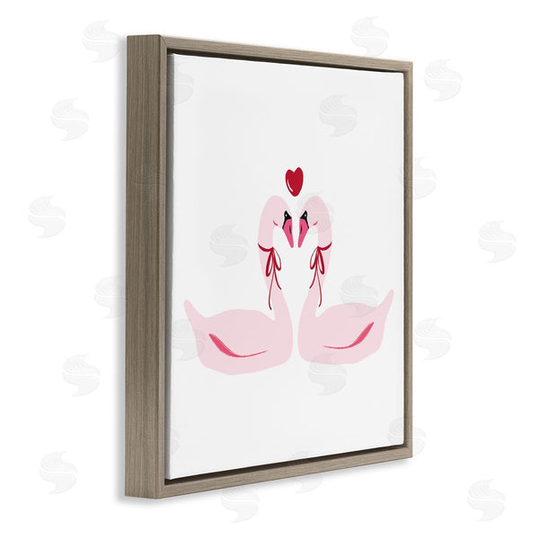 Stupell Industries Lucille Price | Romantic Love Swans