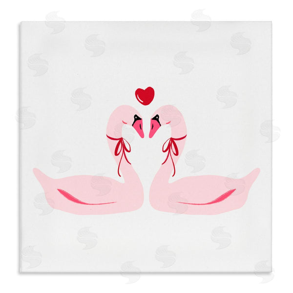 stupell industries Lucille Price | Romantic Love Swans