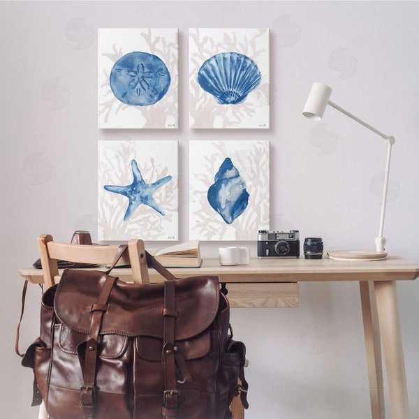 Stupell Industries Lucille Price | Shells Starfish & Sand Dollar Over Seaweed Wall Art