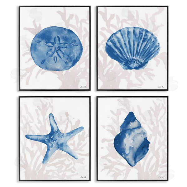Stupell Industries Lucille Price | Shells Starfish & Sand Dollar Over Seaweed Wall Art