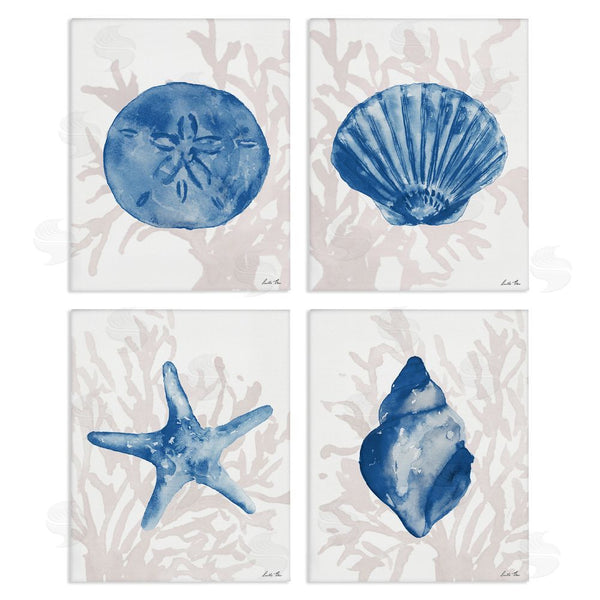 stupell industries Lucille Price | Shells Starfish & Sand Dollar over Seaweed Wall Art