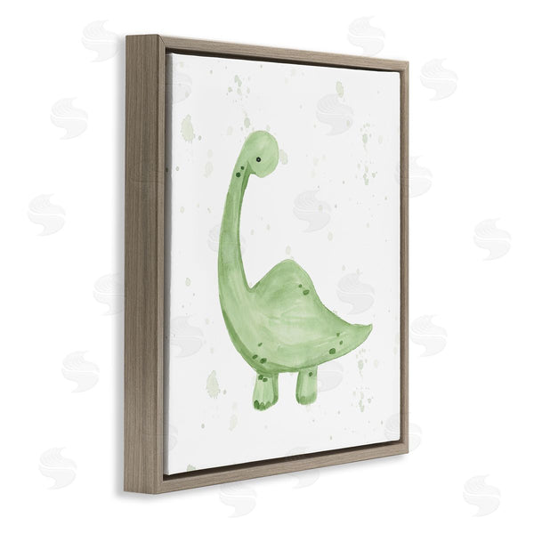 Stupell Industries Lucille Price | Soft Green Pastel Dinosaur Wall Art