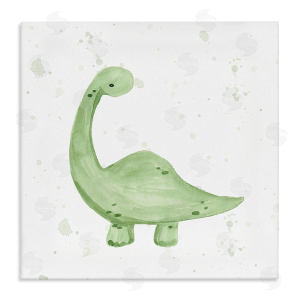 stupell industries Lucille Price | Soft Green Pastel Dinosaur Wall Art