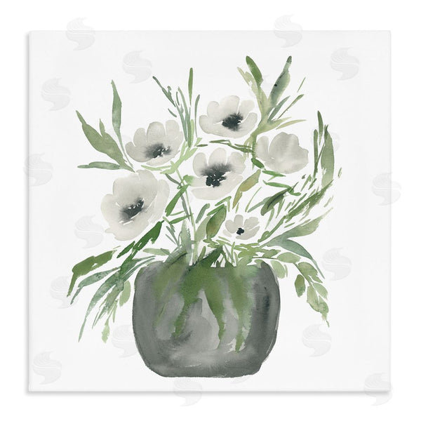 stupell industries Lucille Price | Soft White Anemones Wall Art