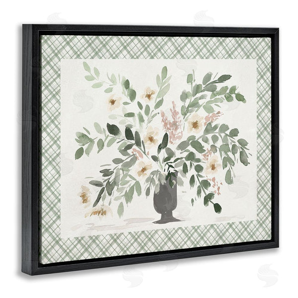 Stupell Industries Lucille Price | Springtime Bouquet On Plaid Wall Art