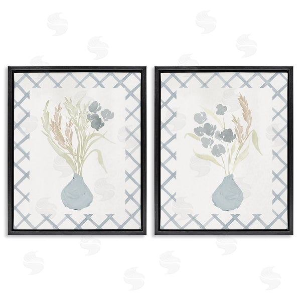 Stupell Industries Lucille Price | Subtle Blue Anna Bouquets Wall Art