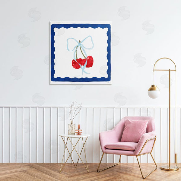 Stupell Industries Lucille Price | Summer Bordered Cherries Wall Art
