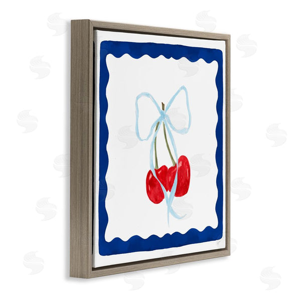 Stupell Industries Lucille Price | Summer Bordered Cherries Wall Art