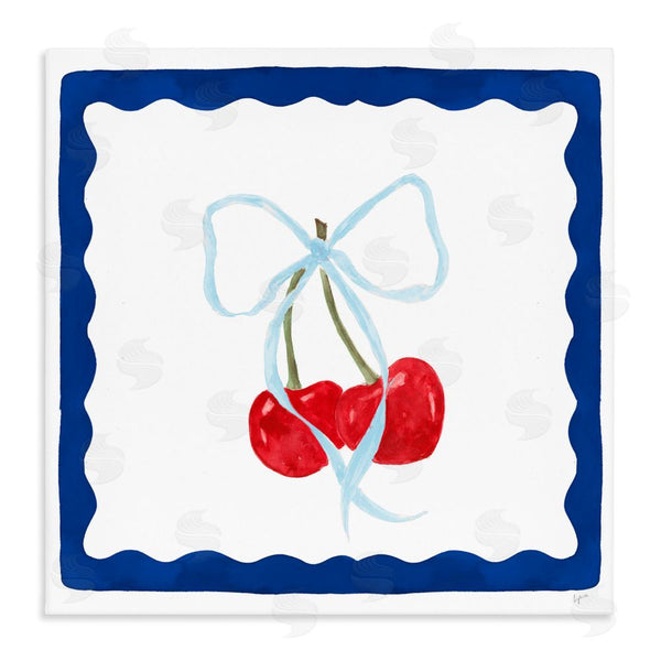 stupell industries Lucille Price | Summer Bordered Cherries Wall Art