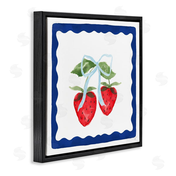 Stupell Industries Lucille Price | Summer Bordered Strawberries Wall Art