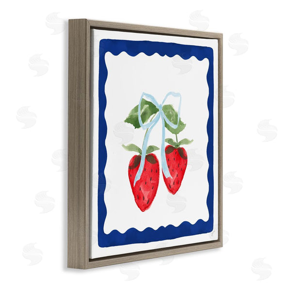 Stupell Industries Lucille Price | Summer Bordered Strawberries Wall Art