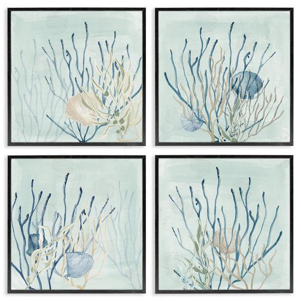 Stupell Industries Lucille Price | Swimming Underwater Sea Life Coral Wall Art