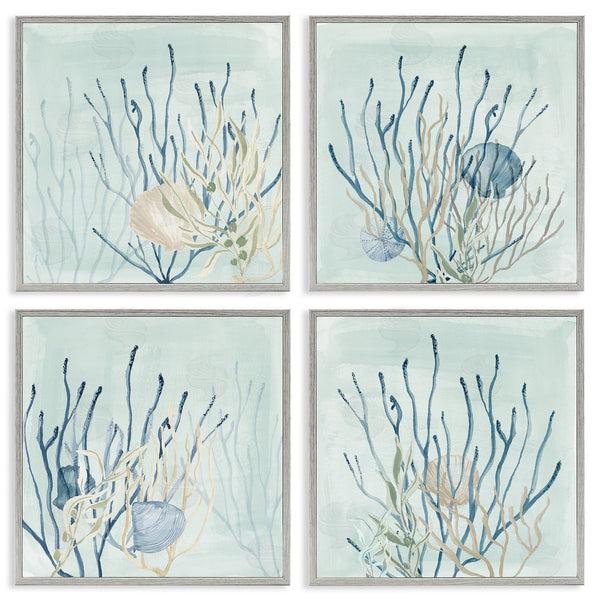 Stupell Industries Lucille Price | Swimming Underwater Sea Life Coral Wall Art