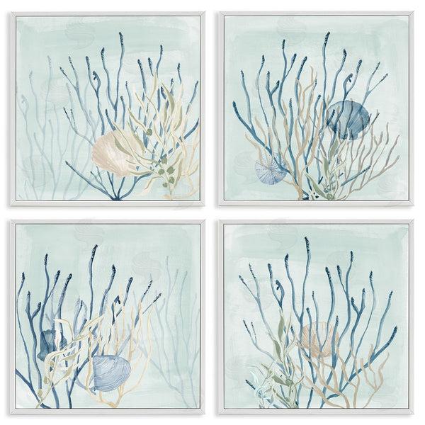 Stupell Industries Lucille Price | Swimming Underwater Sea Life Coral Wall Art