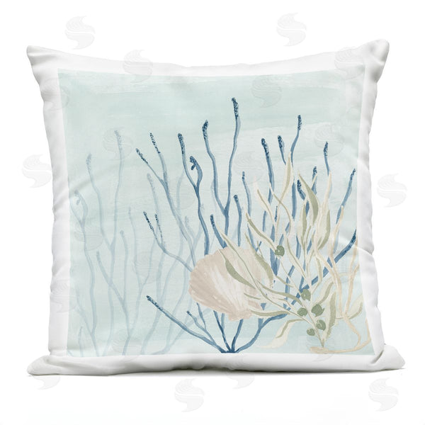 Stupell Industries Lucille Price | Underwater Clam Shell Coral Printed Throw Pillow