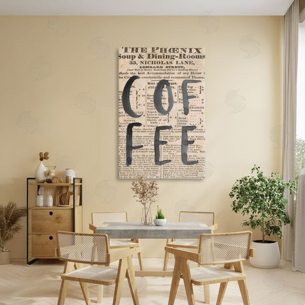 Stupell Industries Lucille Price | Vintage Coffee Newspaper Wall Art