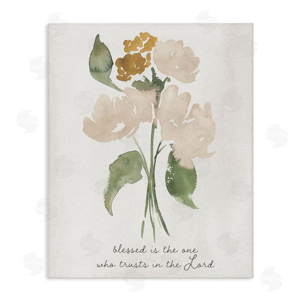 stupell industries Lucille Price | Who Trusts In The Lord Flowers Wall Art