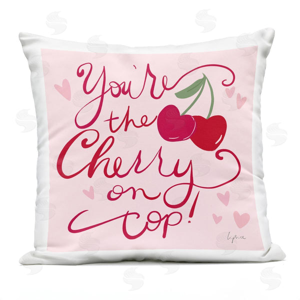 Stupell Industries Lucille Price | You're The Cherry On Top Printed Throw Pillow