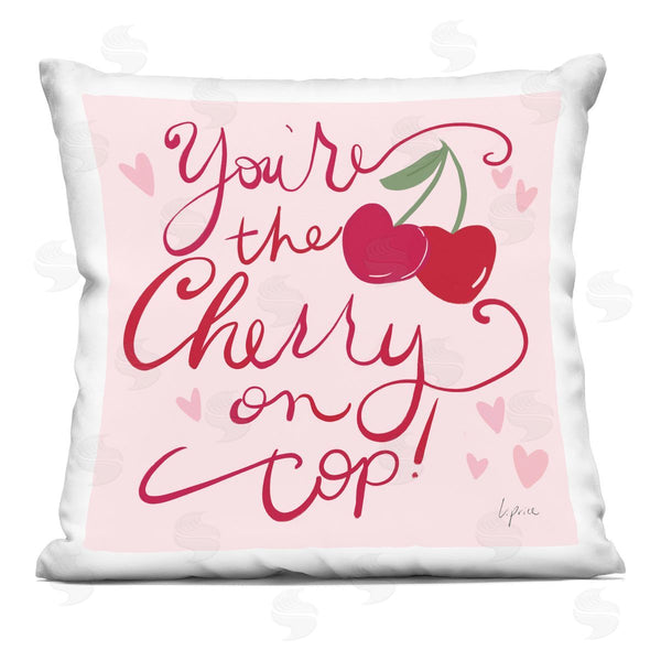 stupell industries Lucille Price | You're The Cherry On Top Printed Throw Pillow