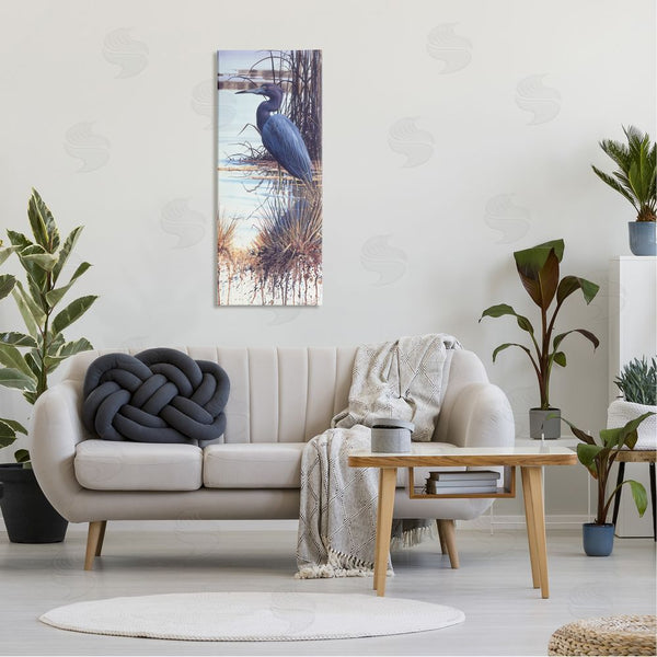 Stupell Industries Luke Buck | Blue Heron Modern Splash Wall Art
