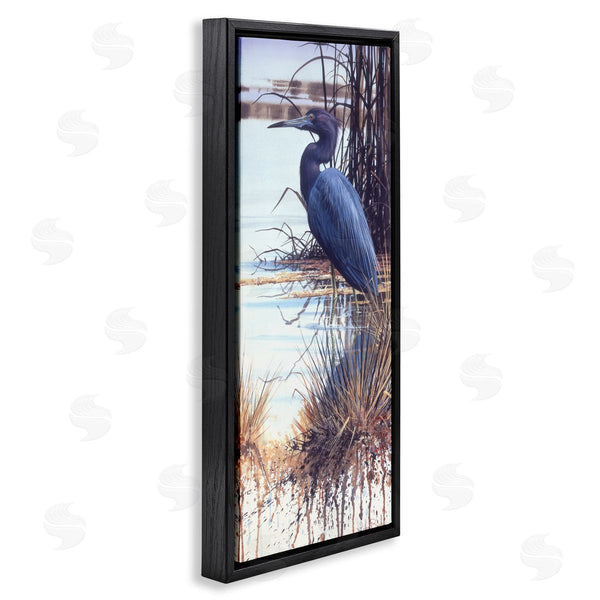 Stupell Industries Luke Buck | Blue Heron Modern Splash Wall Art