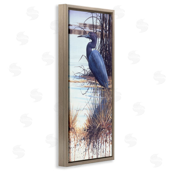 Stupell Industries Luke Buck | Blue Heron Modern Splash Wall Art