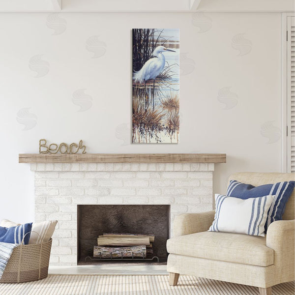 Stupell Industries Luke Buck | Egret With Modern Splash Wall Art