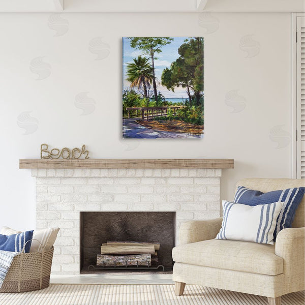Stupell Industries Luke Buck | Tropical Boardwalk Landscape Wall Art