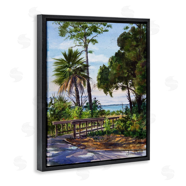 Stupell Industries Luke Buck | Tropical Boardwalk Landscape Wall Art