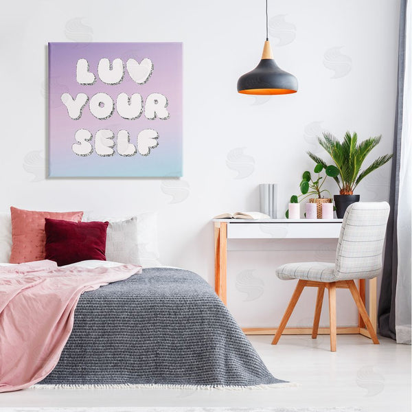 Stupell Industries Lula Bijoux & Co. | Luv Yourself Self Care Phrase Wall Art