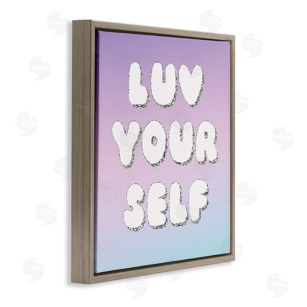 Stupell Industries Lula Bijoux & Co. | Luv Yourself Self Care Phrase Wall Art