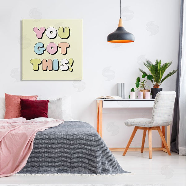 Stupell Industries Lula Bijoux & Co. | Yellow You Got This Phrase Wall Art
