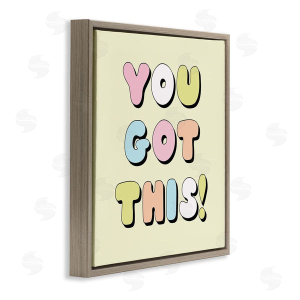 Stupell Industries Lula Bijoux & Co. | Yellow You Got This Phrase Wall Art