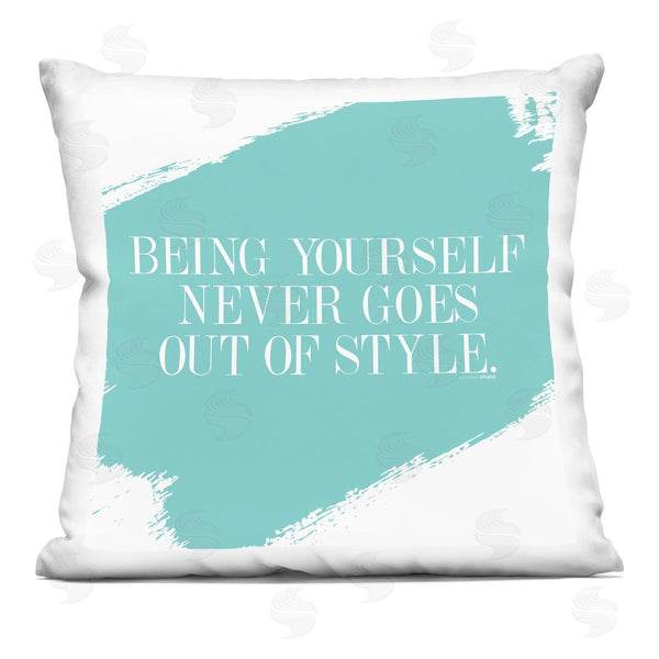 stupell industries lulusimonSTUDIO | Being Yourself Never Out Of Style Printed Throw Pillow