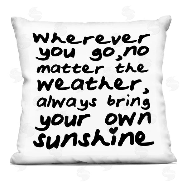 stupell industries lulusimonSTUDIO | Bring Your Own Sunshine Phrase Printed Throw Pillow