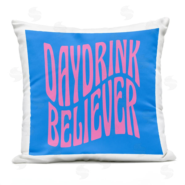Stupell Industries LulusimonSTUDIO | Daydrink Believer Summer Phrase Printed Throw Pillow