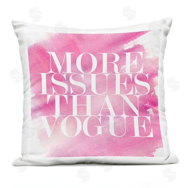 Stupell Industries LulusimonSTUDIO | More Issues Than Vogue Phrase Printed Throw Pillow