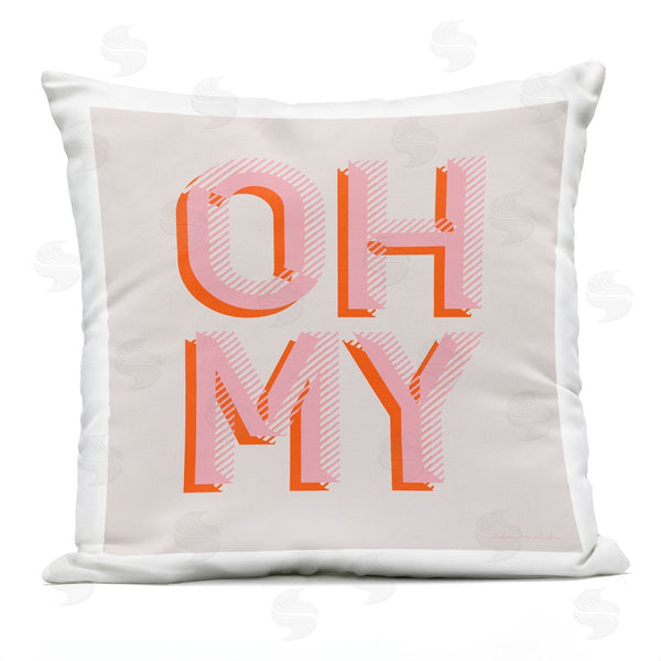 Stupell Industries LulusimonSTUDIO | Oh My Pink Typography Printed Throw Pillow