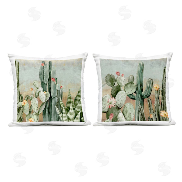 Stupell Industries Luna Mavis | Cactus Blooms Among Thorns Printed Throw Pillow Set